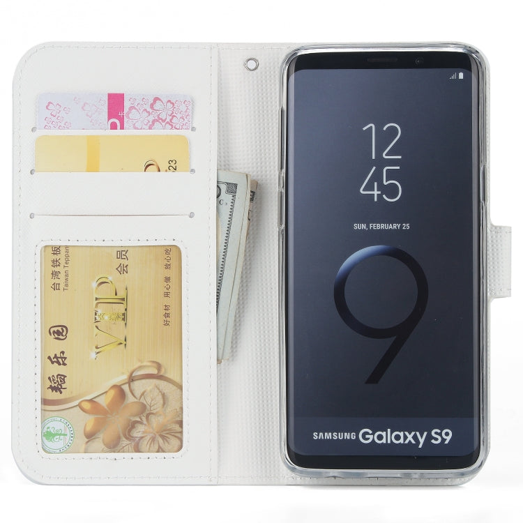 For Samsung Galaxy S9 Cross Texture Detachable Leather Phone Case
