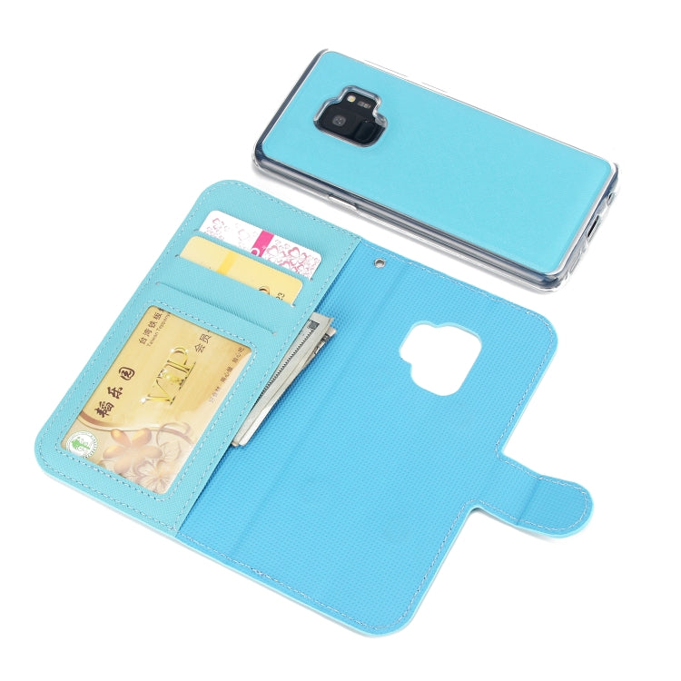 For Samsung Galaxy S9 Cross Texture Detachable Leather Phone Case