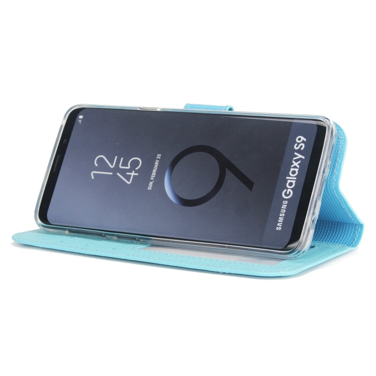 For Samsung Galaxy S9 Cross Texture Detachable Leather Phone Case