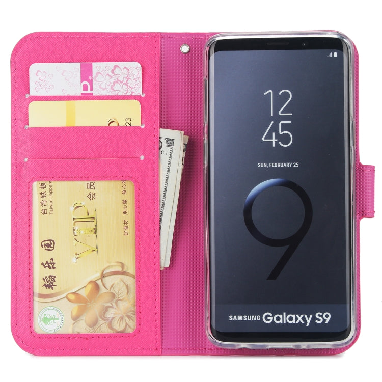 For Samsung Galaxy S9 Cross Texture Detachable Leather Phone Case