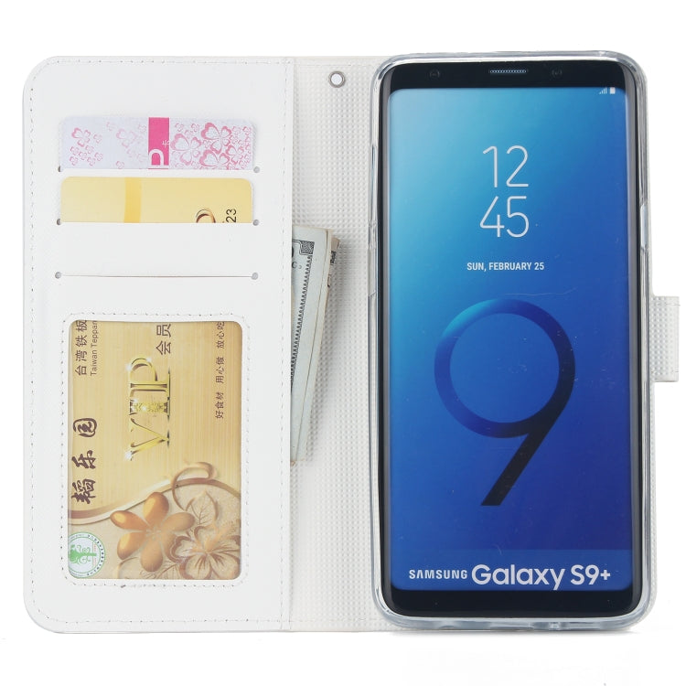 For Samsung Galaxy S9+ Cross Texture Detachable Leather Phone Case
