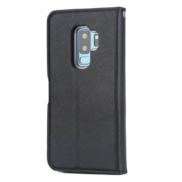 For Samsung Galaxy S9+ Cross Texture Detachable Leather Phone Case
