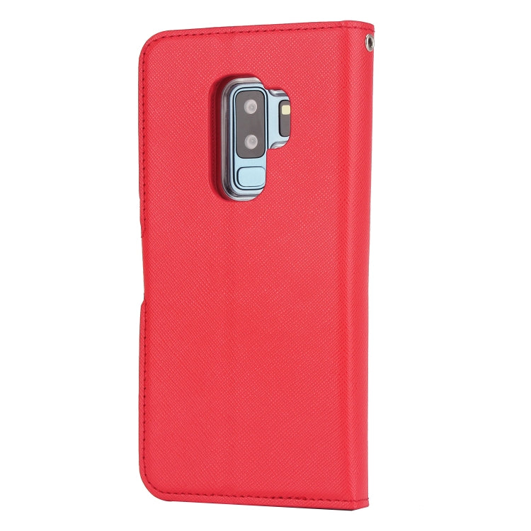 For Samsung Galaxy S9+ Cross Texture Detachable Leather Phone Case