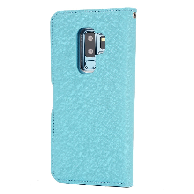 For Samsung Galaxy S9+ Cross Texture Detachable Leather Phone Case