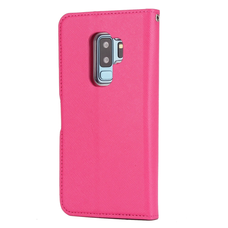 For Samsung Galaxy S9+ Cross Texture Detachable Leather Phone Case