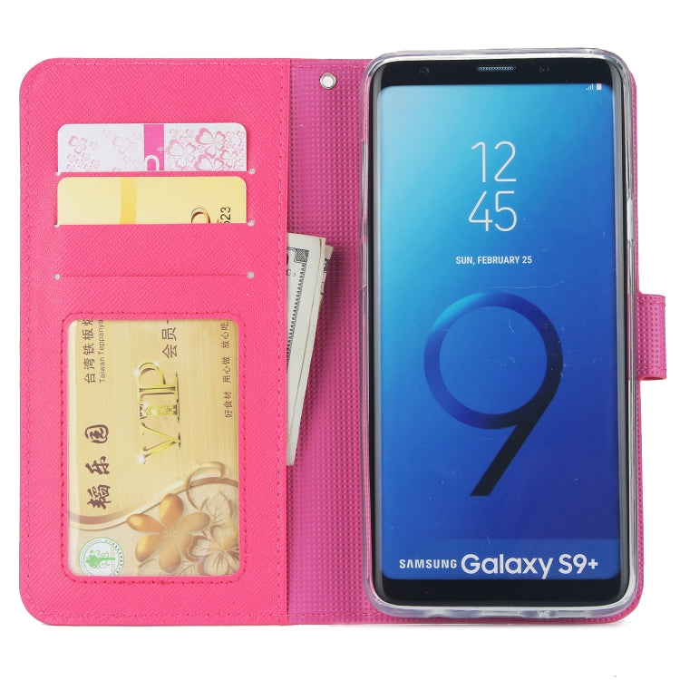 For Samsung Galaxy S9+ Cross Texture Detachable Leather Phone Case