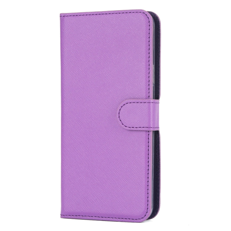 For Samsung Galaxy S9+ Cross Texture Detachable Leather Phone Case