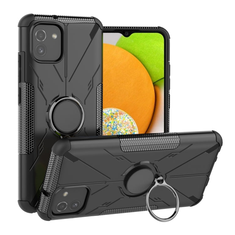 For Samsung Galaxy A03 Global Armor Bear Shockproof PC + TPU Phone Case