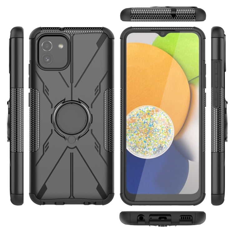 For Samsung Galaxy A03 Global Armor Bear Shockproof PC + TPU Phone Case