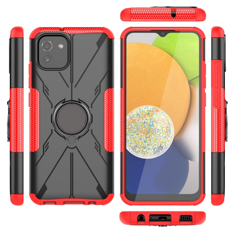 For Samsung Galaxy A03 Global Armor Bear Shockproof PC + TPU Phone Case