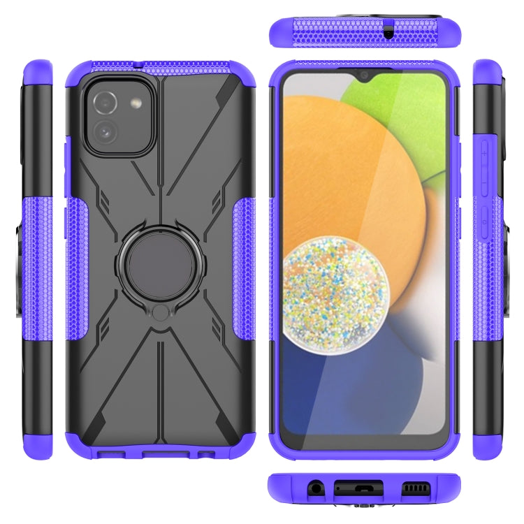 For Samsung Galaxy A03 Global Armor Bear Shockproof PC + TPU Phone Case