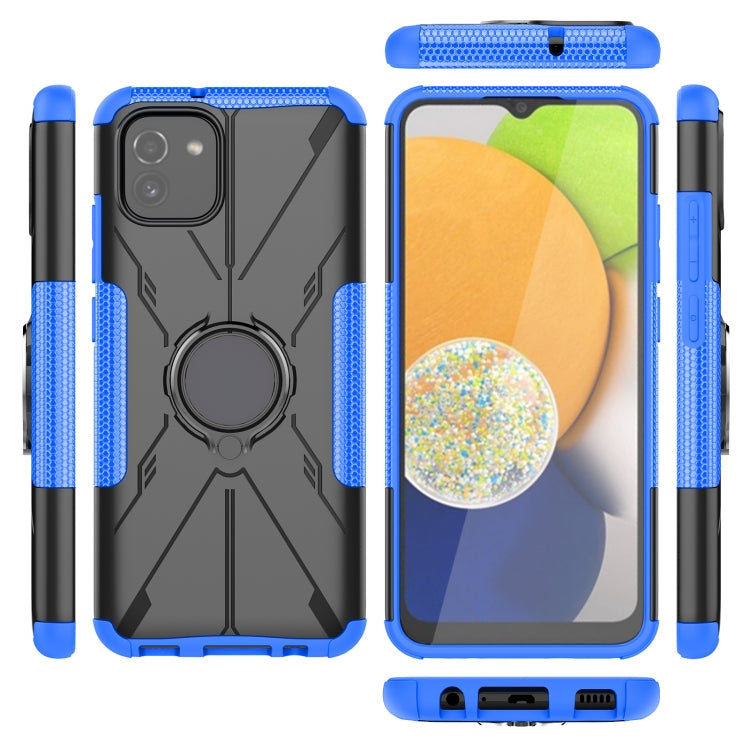 For Samsung Galaxy A03 Global Armor Bear Shockproof PC + TPU Phone Case