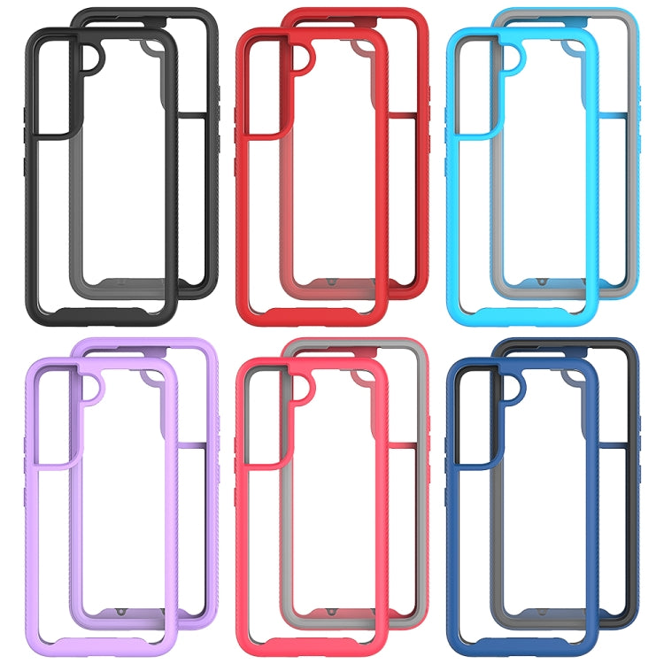 For Samsung Galaxy S22 5G Starry Sky Solid Color PC + TPU Phone Case