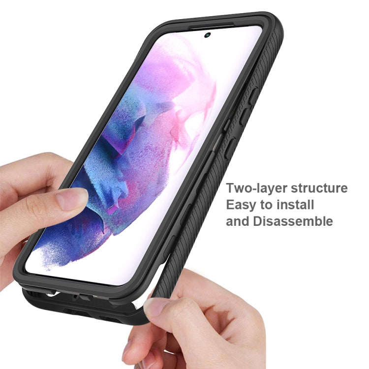 For Samsung Galaxy S22 5G Starry Sky Solid Color PC + TPU Phone Case