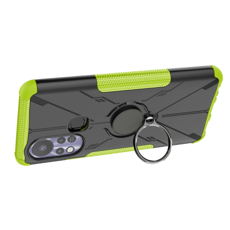 For Infinix Hot 11S Armor Bear Shockproof PC + TPU Protective Phone Case with Ring Holder