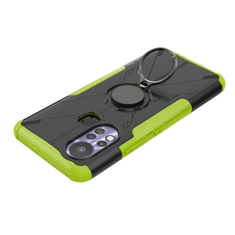 For Infinix Hot 11S Armor Bear Shockproof PC + TPU Protective Phone Case with Ring Holder