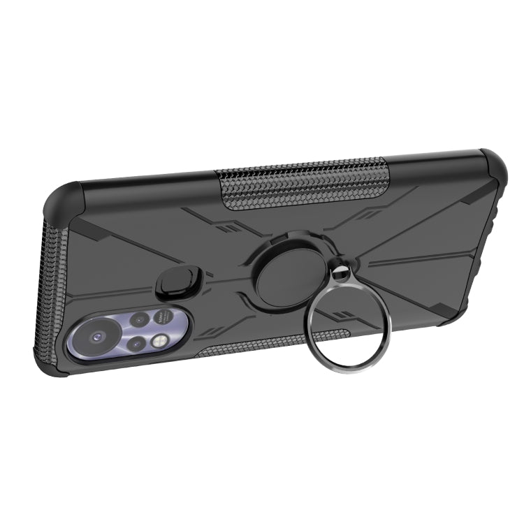 For Infinix Hot 11S Armor Bear Shockproof PC + TPU Protective Phone Case with Ring Holder