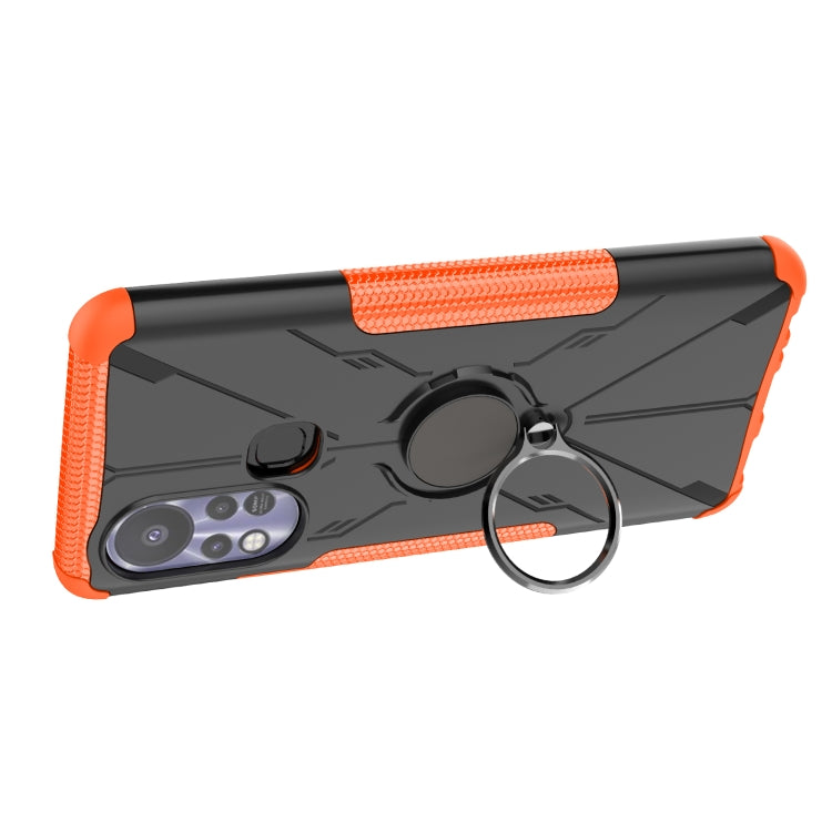 For Infinix Hot 11S Armor Bear Shockproof PC + TPU Protective Phone Case with Ring Holder