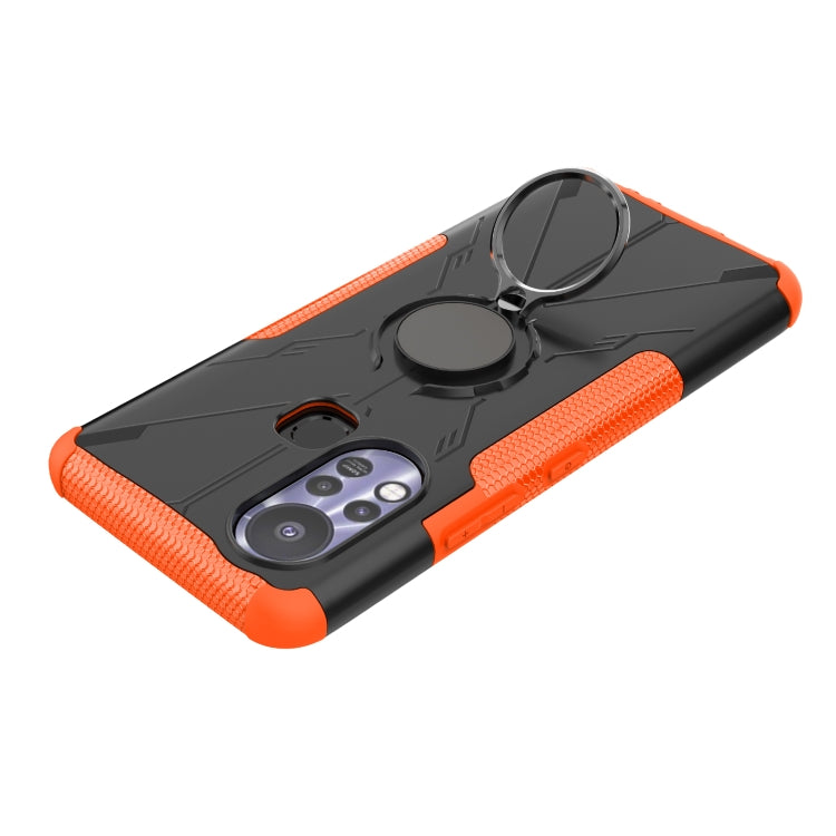 For Infinix Hot 11S Armor Bear Shockproof PC + TPU Protective Phone Case with Ring Holder