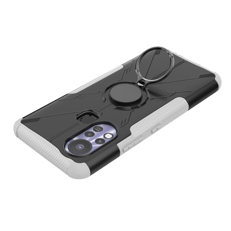 For Infinix Hot 11S Armor Bear Shockproof PC + TPU Protective Phone Case with Ring Holder