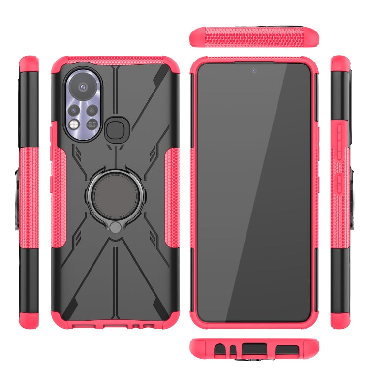 For Infinix Hot 11S Armor Bear Shockproof PC + TPU Protective Phone Case with Ring Holder