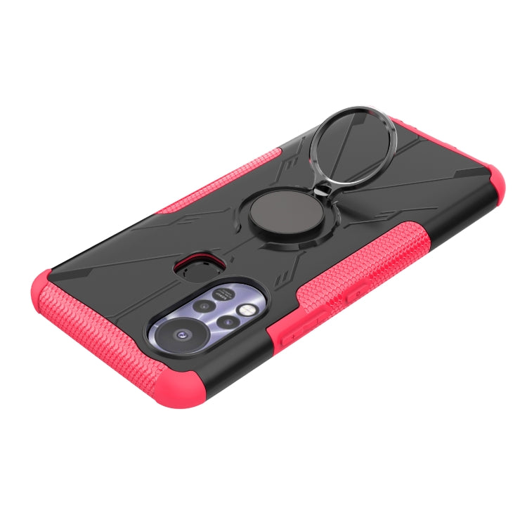 For Infinix Hot 11S Armor Bear Shockproof PC + TPU Protective Phone Case with Ring Holder