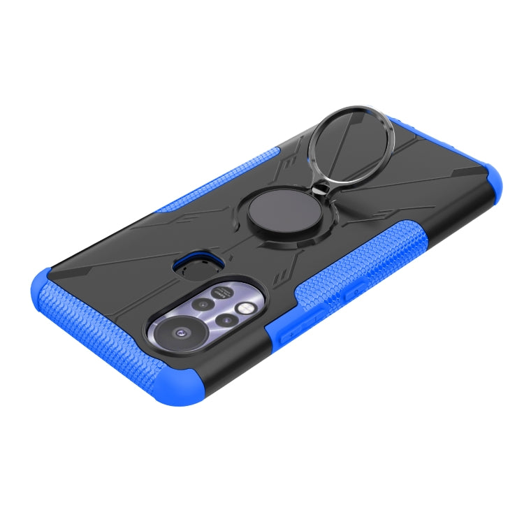 For Infinix Hot 11S Armor Bear Shockproof PC + TPU Protective Phone Case with Ring Holder