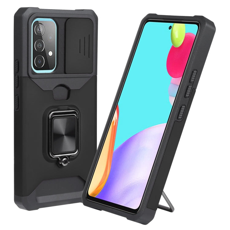 For Samsung Galaxy A53 5G Sliding Camera Cover Design PC + TPU Shockproof Phone Case