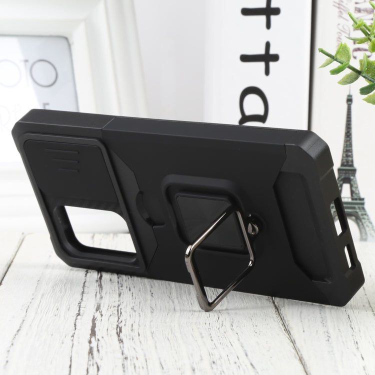 For Samsung Galaxy A53 5G Sliding Camera Cover Design PC + TPU Shockproof Phone Case