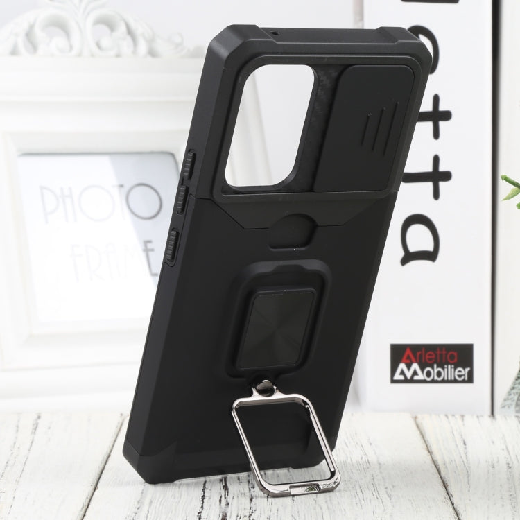 For Samsung Galaxy A53 5G Sliding Camera Cover Design PC + TPU Shockproof Phone Case