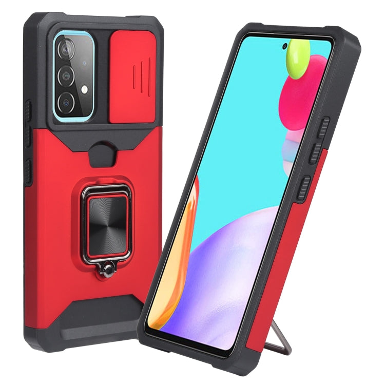 For Samsung Galaxy A53 5G Sliding Camera Cover Design PC + TPU Shockproof Phone Case