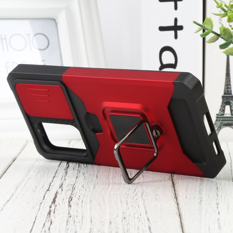 For Samsung Galaxy A53 5G Sliding Camera Cover Design PC + TPU Shockproof Phone Case