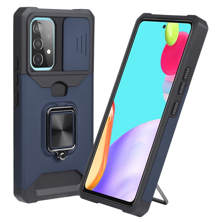 For Samsung Galaxy A53 5G Sliding Camera Cover Design PC + TPU Shockproof Phone Case