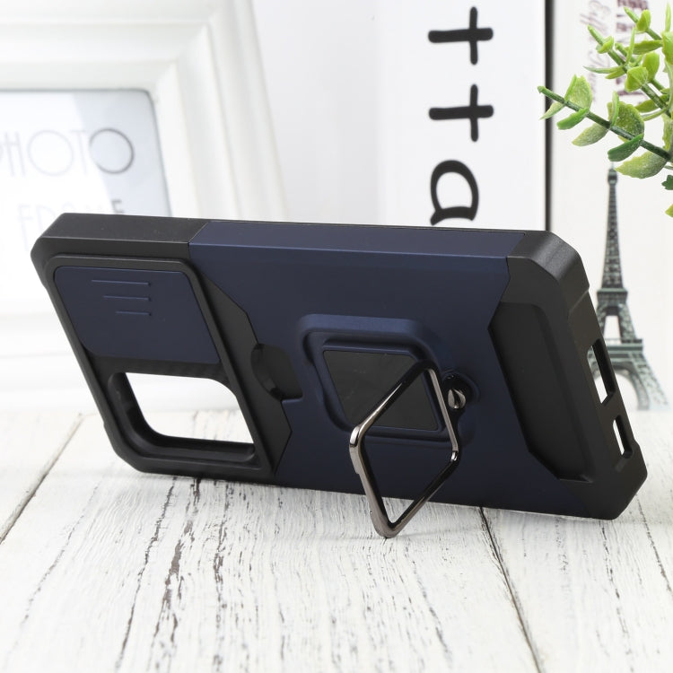 For Samsung Galaxy A53 5G Sliding Camera Cover Design PC + TPU Shockproof Phone Case