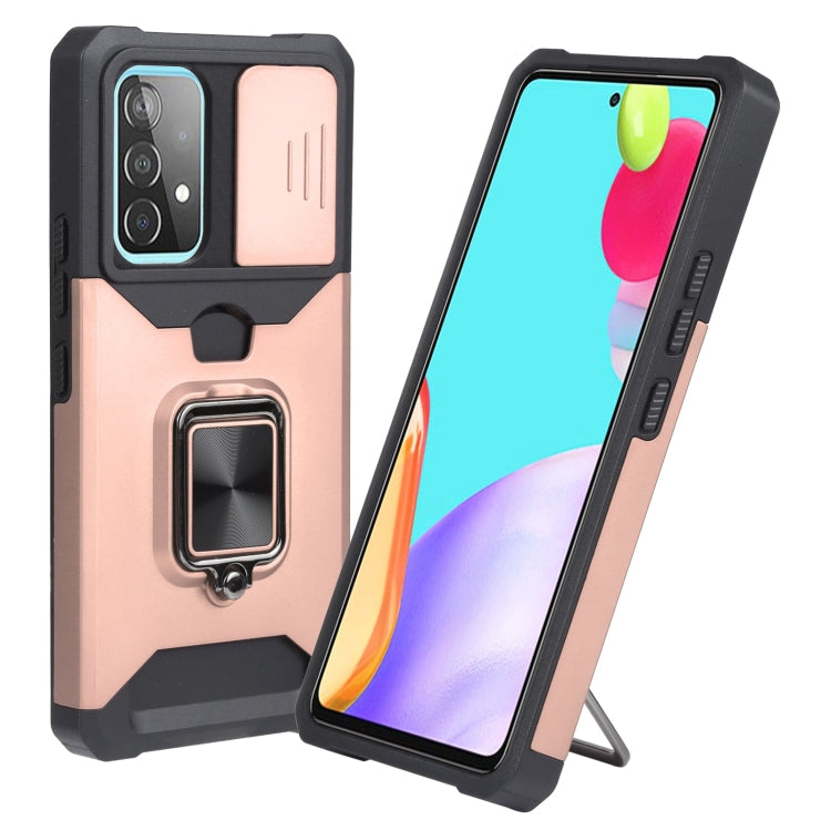 For Samsung Galaxy A53 5G Sliding Camera Cover Design PC + TPU Shockproof Phone Case