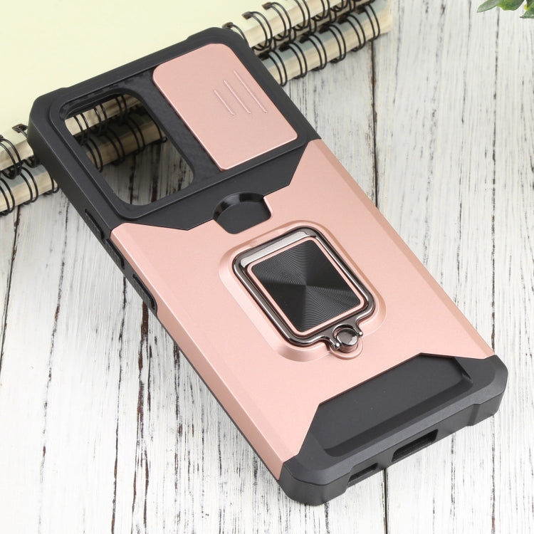 For Samsung Galaxy A53 5G Sliding Camera Cover Design PC + TPU Shockproof Phone Case
