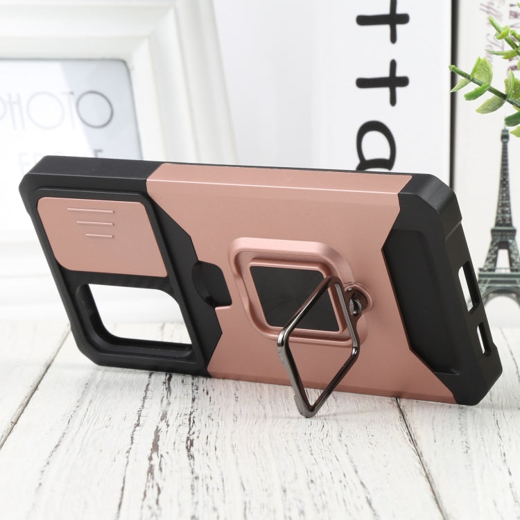 For Samsung Galaxy A53 5G Sliding Camera Cover Design PC + TPU Shockproof Phone Case