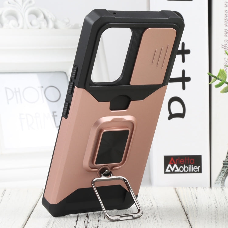 For Samsung Galaxy A53 5G Sliding Camera Cover Design PC + TPU Shockproof Phone Case