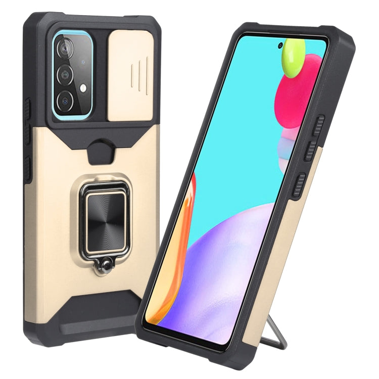 For Samsung Galaxy A53 5G Sliding Camera Cover Design PC + TPU Shockproof Phone Case