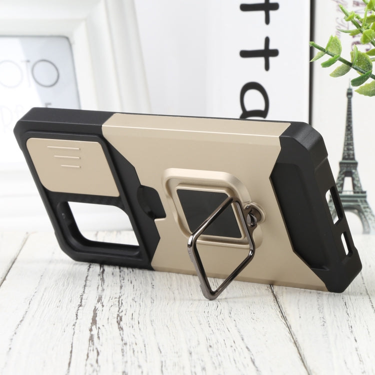 For Samsung Galaxy A53 5G Sliding Camera Cover Design PC + TPU Shockproof Phone Case