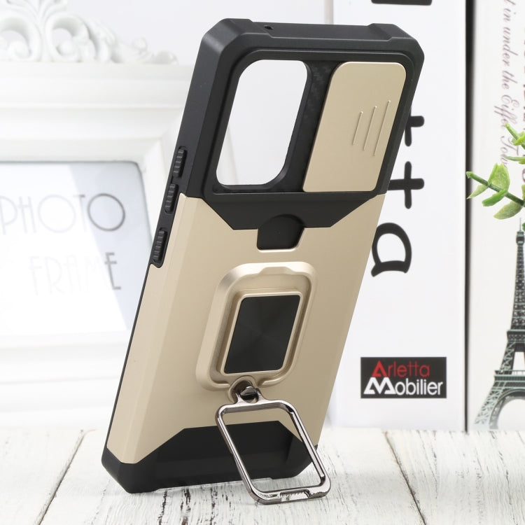 For Samsung Galaxy A53 5G Sliding Camera Cover Design PC + TPU Shockproof Phone Case