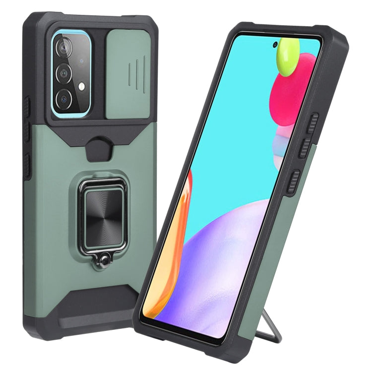 For Samsung Galaxy A53 5G Sliding Camera Cover Design PC + TPU Shockproof Phone Case