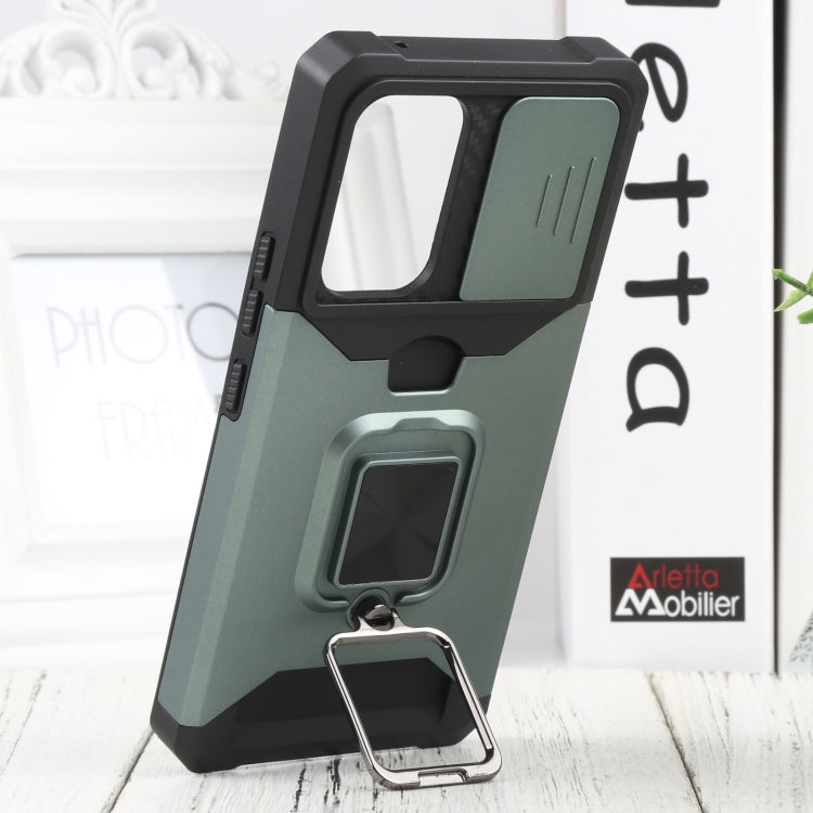 For Samsung Galaxy A53 5G Sliding Camera Cover Design PC + TPU Shockproof Phone Case