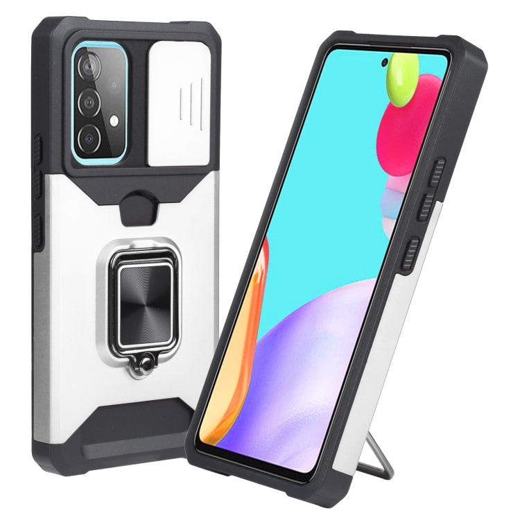 For Samsung Galaxy A53 5G Sliding Camera Cover Design PC + TPU Shockproof Phone Case