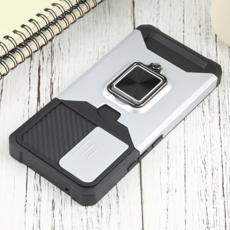 For Samsung Galaxy A53 5G Sliding Camera Cover Design PC + TPU Shockproof Phone Case