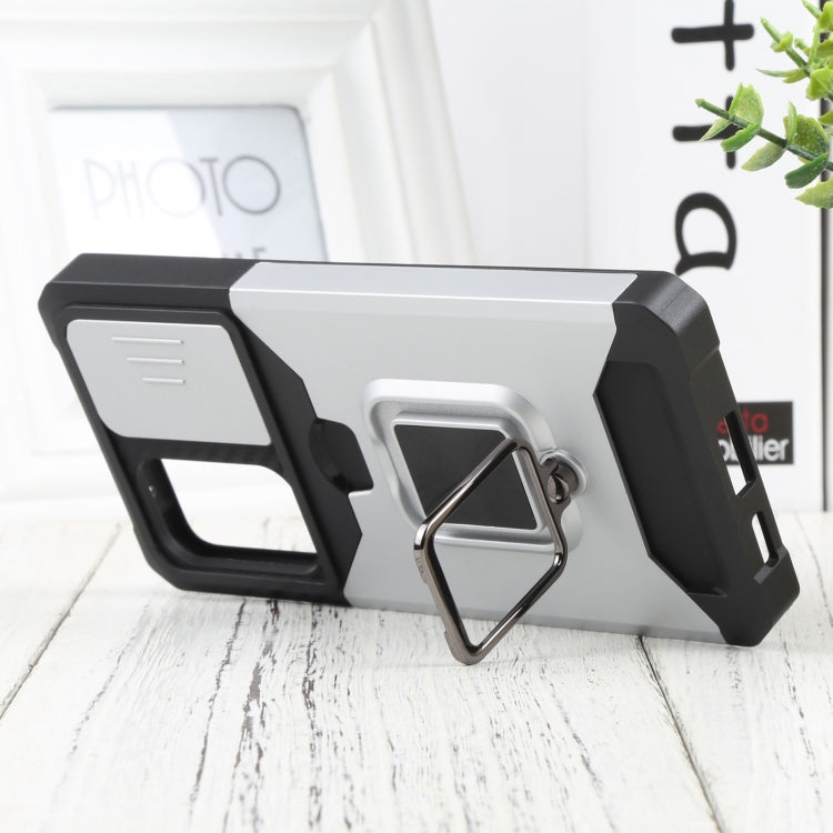 For Samsung Galaxy A53 5G Sliding Camera Cover Design PC + TPU Shockproof Phone Case