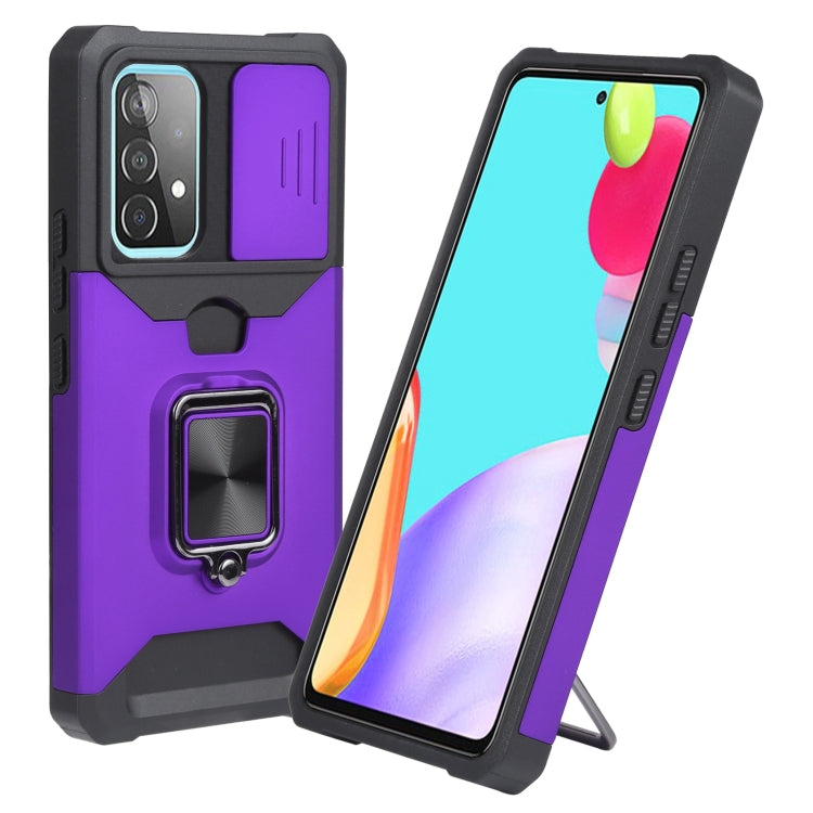 For Samsung Galaxy A53 5G Sliding Camera Cover Design PC + TPU Shockproof Phone Case