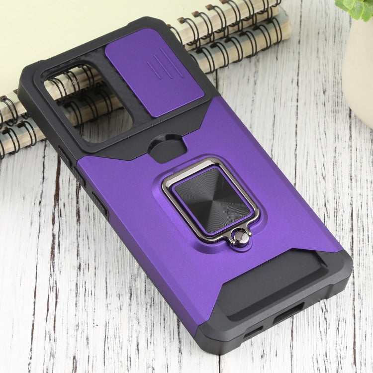 For Samsung Galaxy A53 5G Sliding Camera Cover Design PC + TPU Shockproof Phone Case