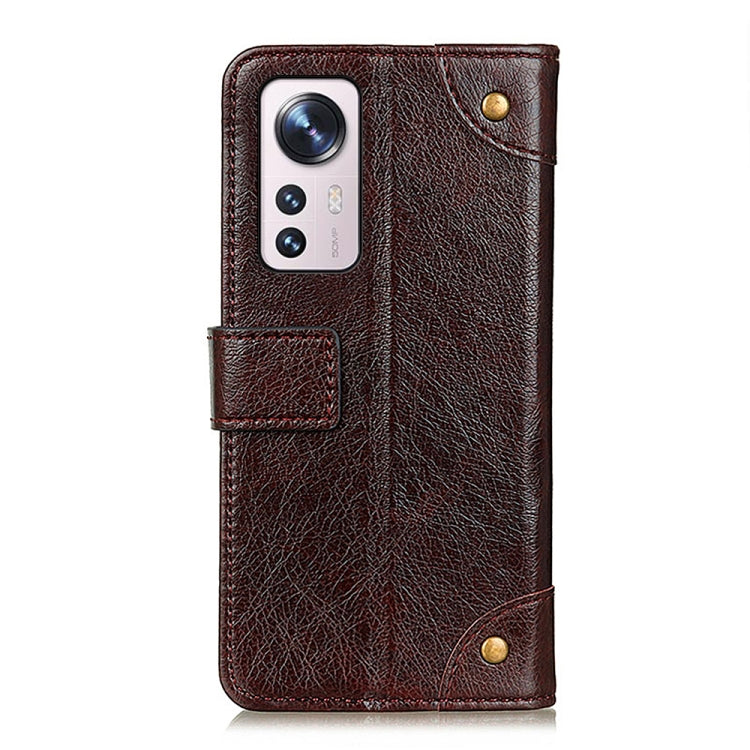 For Xiaomi 12 / 12X / 12S Copper Buckle Nappa Texture Leather Phone Case
