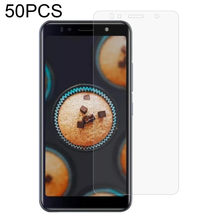 50 PCS 0.26mm 9H 2.5D Tempered Glass Film For Itel A36